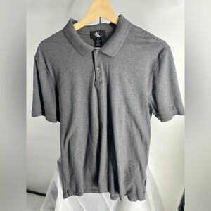 Calvin Klein gray short sleeve polo shirt